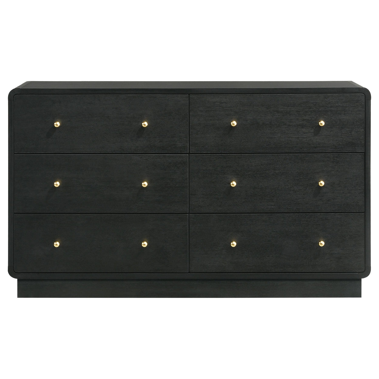 Cavelle Black 6-Drawer Dresser Cabinet from Coaster - Luna Furniture