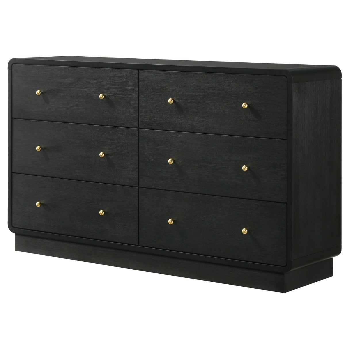 Cavelle Black 6-Drawer Dresser Cabinet from Coaster - Luna Furniture