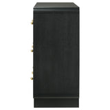 Cavelle Black 6-Drawer Dresser Cabinet from Coaster - Luna Furniture