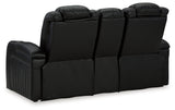 Caveman Den Sofa, Loveseat and Recliner in Midnight from Ashley - Luna Furniture