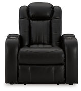 Caveman Den Sofa, Loveseat and Recliner in Midnight from Ashley - Luna Furniture