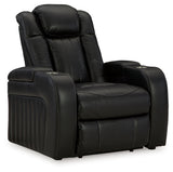 Caveman Den Sofa, Loveseat and Recliner in Midnight from Ashley - Luna Furniture
