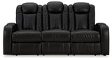 Caveman Den Sofa, Loveseat and Recliner in Midnight from Ashley - Luna Furniture