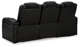 Caveman Den Sofa, Loveseat and Recliner in Midnight from Ashley - Luna Furniture