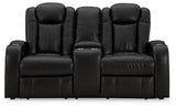 Caveman Den Sofa, Loveseat and Recliner in Midnight from Ashley - Luna Furniture