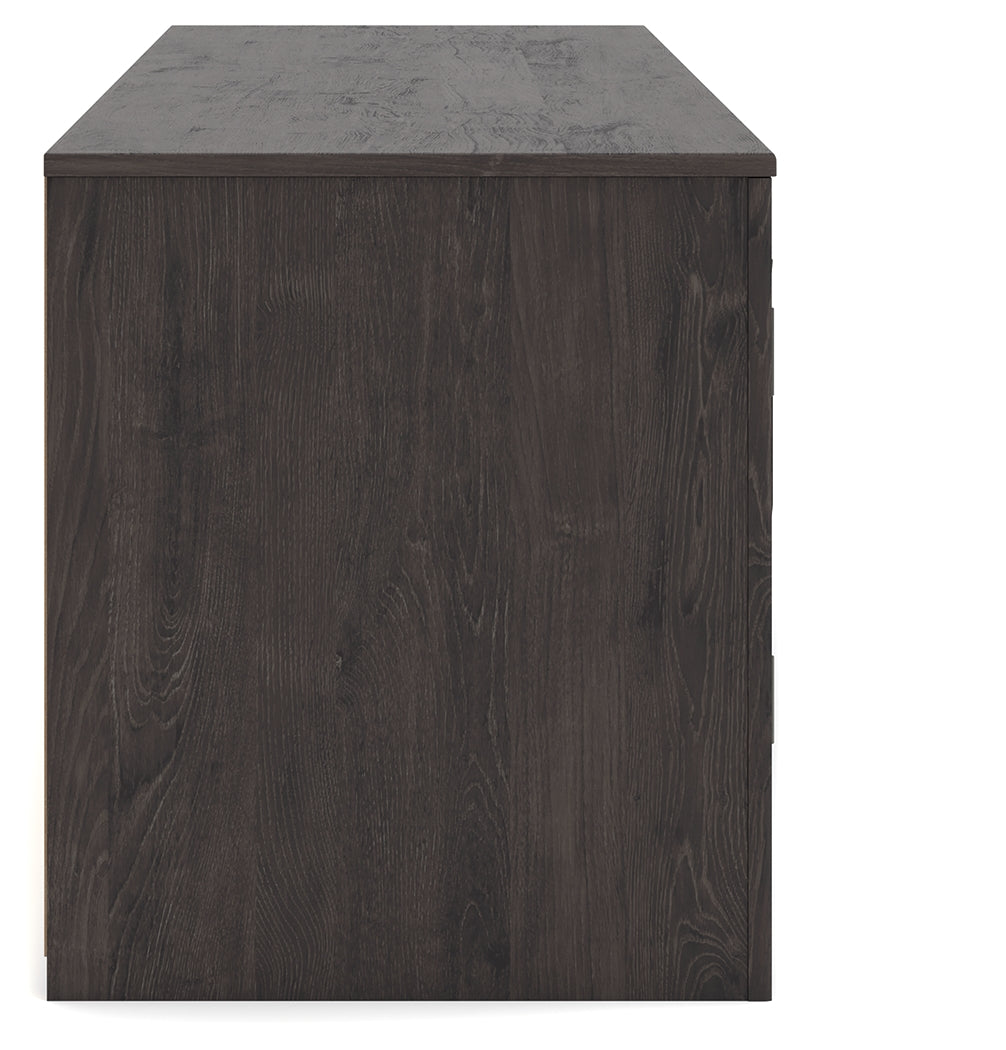 Cayboni Black 71" TV Stand with Electric Fireplace from Ashley Furniture - Luna Furniture