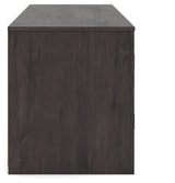Cayboni Black 71" TV Stand with Electric Fireplace from Ashley Furniture - Luna Furniture