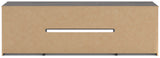 Cayboni Black 71" TV Stand with Electric Fireplace from Ashley Furniture - Luna Furniture