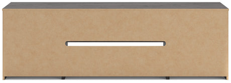 Cayboni Black 71" TV Stand with Electric Fireplace from Ashley - Luna Furniture