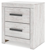 Cayboni King Panel Bed with Dresser and 2 Nightstands in Whitewash from Ashley - Luna Furniture