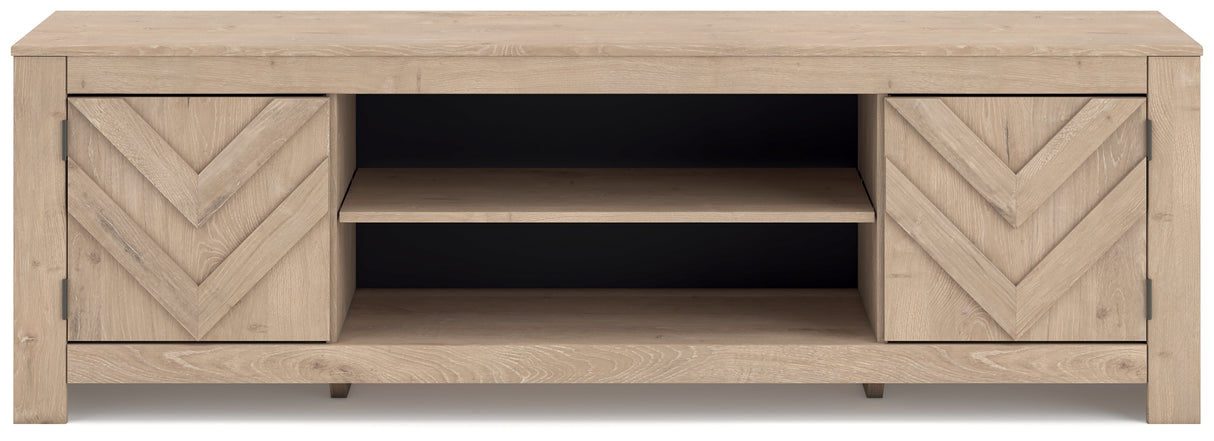 Cayboni Tan 71" TV Stand from Ashley - Luna Furniture
