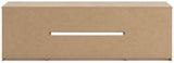 Cayboni Tan 71" TV Stand with Electric Fireplace from Ashley Furniture - Luna Furniture