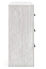 Cayboni Twin Panel Bed with Dresser and 2 Nightstands in Whitewash from Ashley - Luna Furniture