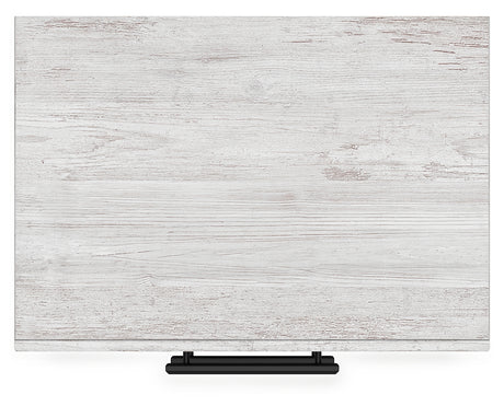 Cayboni Twin Panel Bed with Mirrored Dresser, Chest and 2 Nightstands in Whitewash from Ashley - Luna Furniture