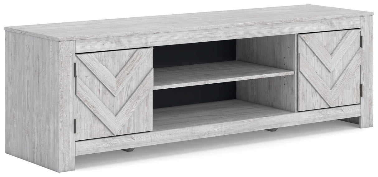 Cayboni Whitewash 71" TV Stand from Ashley - Luna Furniture