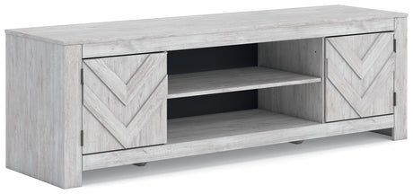 Cayboni Whitewash 71" TV Stand from Ashley - Luna Furniture