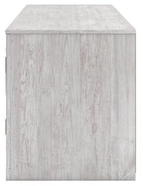 Cayboni Whitewash 71" TV Stand with Electric Fireplace from Ashley Furniture - Luna Furniture