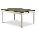 Cayla Dark Oak& White Extendable Dining Table from Steve Silver - Luna Furniture