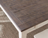 Cayla Dark Oak& White Extendable Dining Table from Steve Silver - Luna Furniture