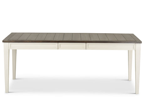 Cayla Dark Oak& White Extendable Dining Table from Steve Silver - Luna Furniture