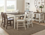 Cayla Dark Oak/White Counter Height Dining Set from Steve Silver - Luna Furniture