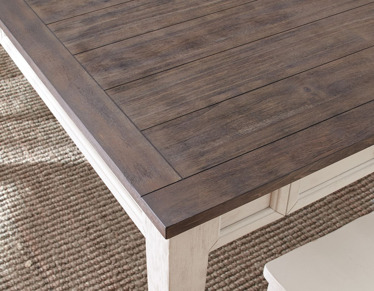 Cayla Dark Oak/White Counter Height Dining Set from Steve Silver - Luna Furniture