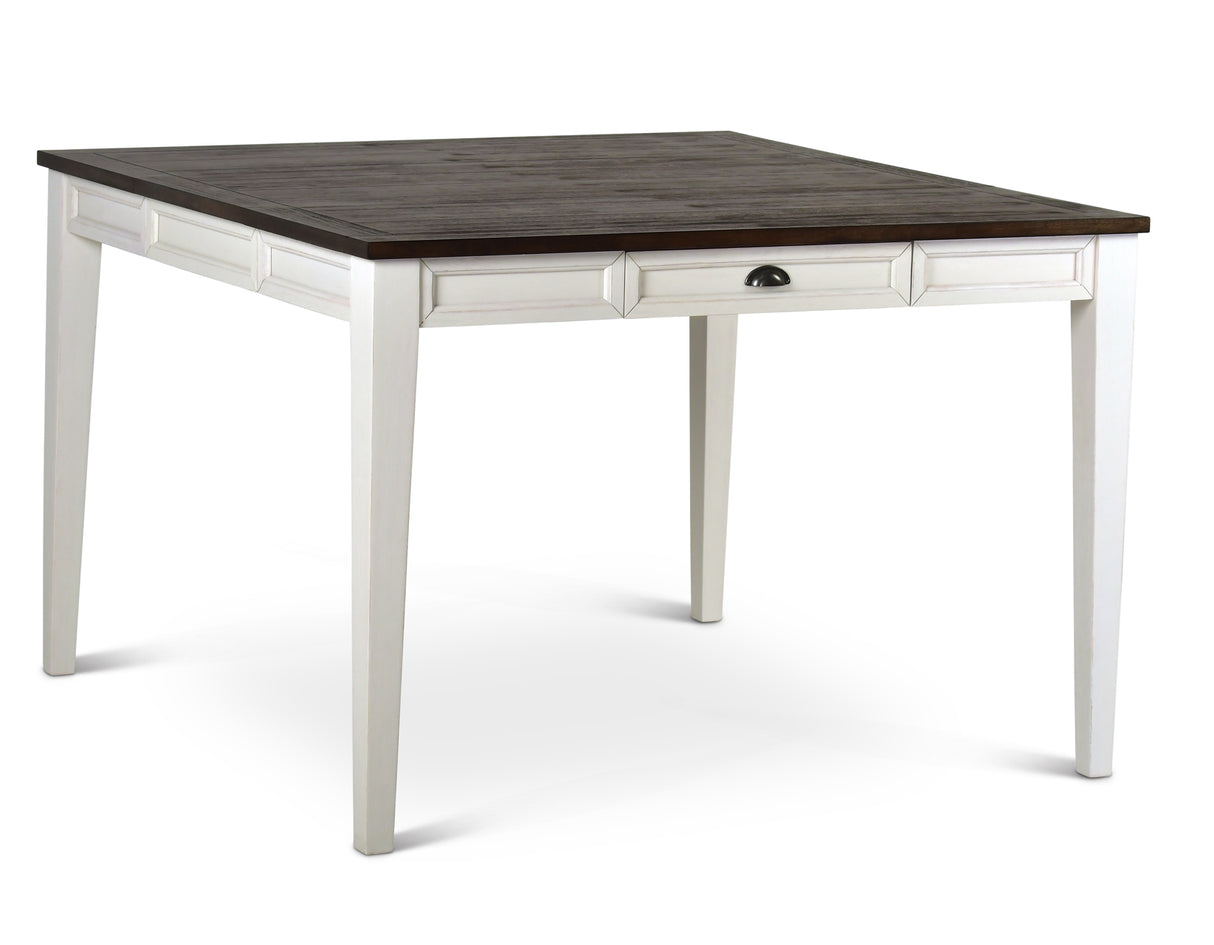 Cayla Dark Oak/White Counter Height Dining Set from Steve Silver - Luna Furniture