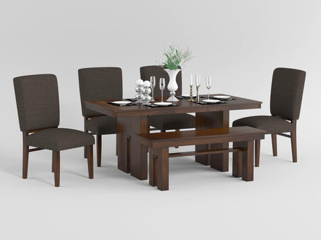 Sedley Walnut/Rustic Black Cocktail Table from Homelegance - Luna Furniture