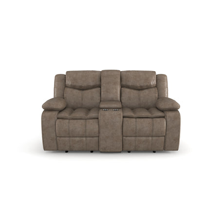 Bastrop Brown Reclining Sofa and Loveseat from Homelegance - Luna Furniture