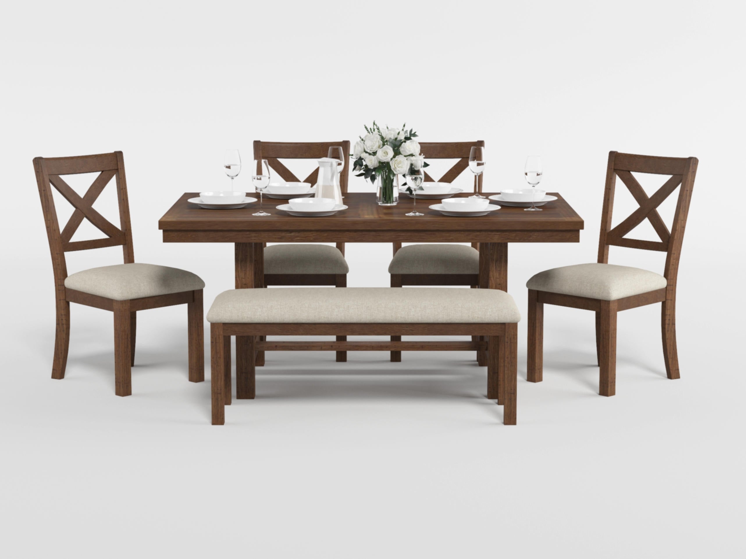 Homelegance Lovell Gray 5-Piece Dining Set – Luna Furniture