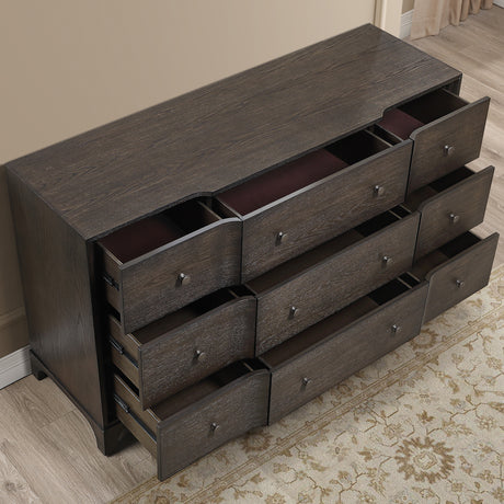 Verona Espresso Modern Breakfront Dresser from Steve Silver - Luna Furniture