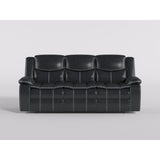 Bastrop Brown Fabric Double Reclining Sofa