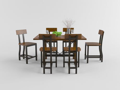 Holverson Rustic Brown Counter Height Table from Homelegance - Luna Furniture
