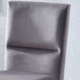 Amalie Side Chair, Grey Velvet, Set of 2 from Steve Silver - Luna Furniture
