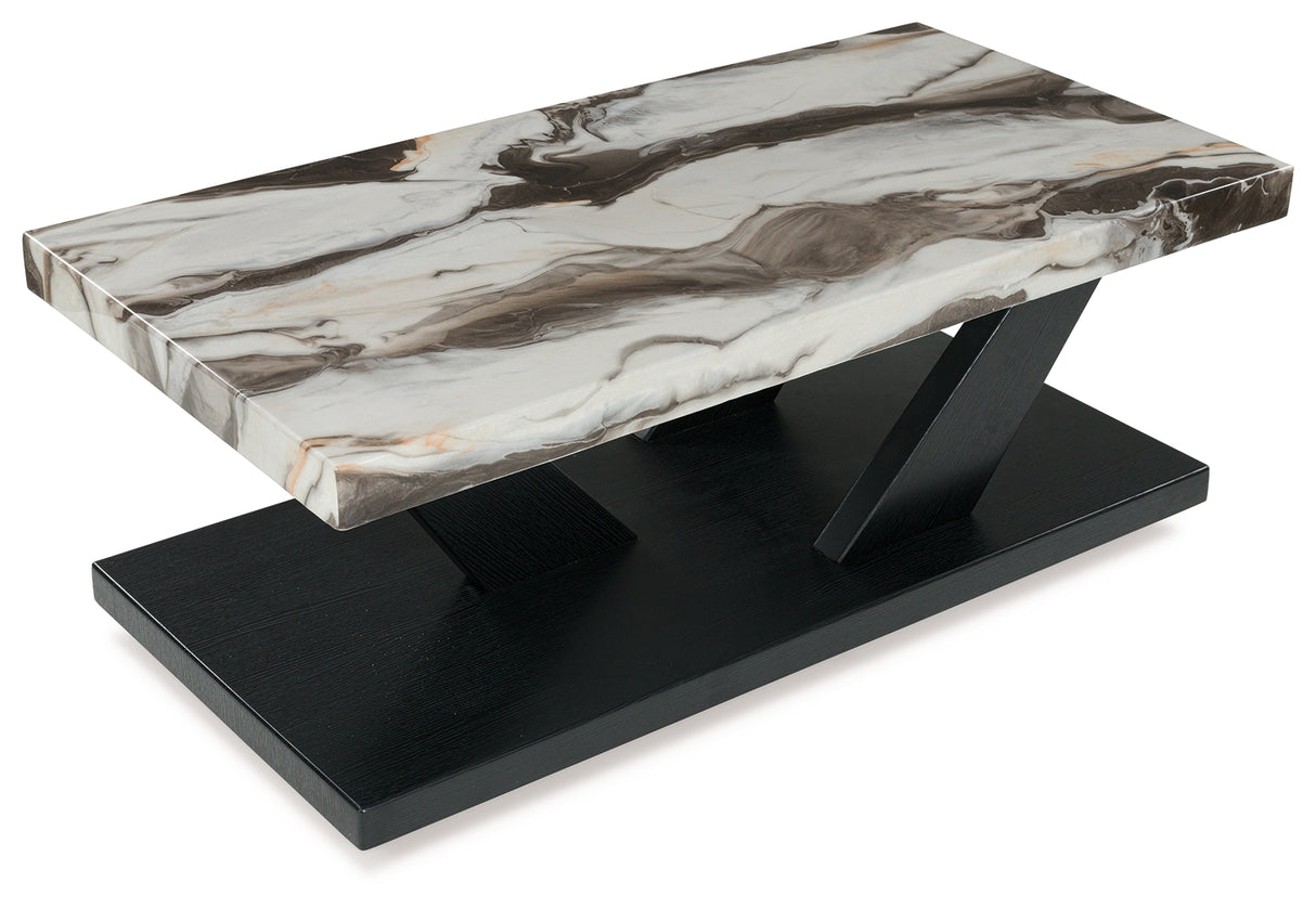 Cendill Dark Brown/White/Black Table (Set of 3) from Ashley - Luna Furniture