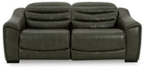 Center Line Dark Gray 2-Piece Power Reclining Loveseat from Ashley - Luna Furniture