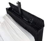 Centergrove Black Upholstered Eastern King Wingback TV Bed from Coaster - Luna Furniture