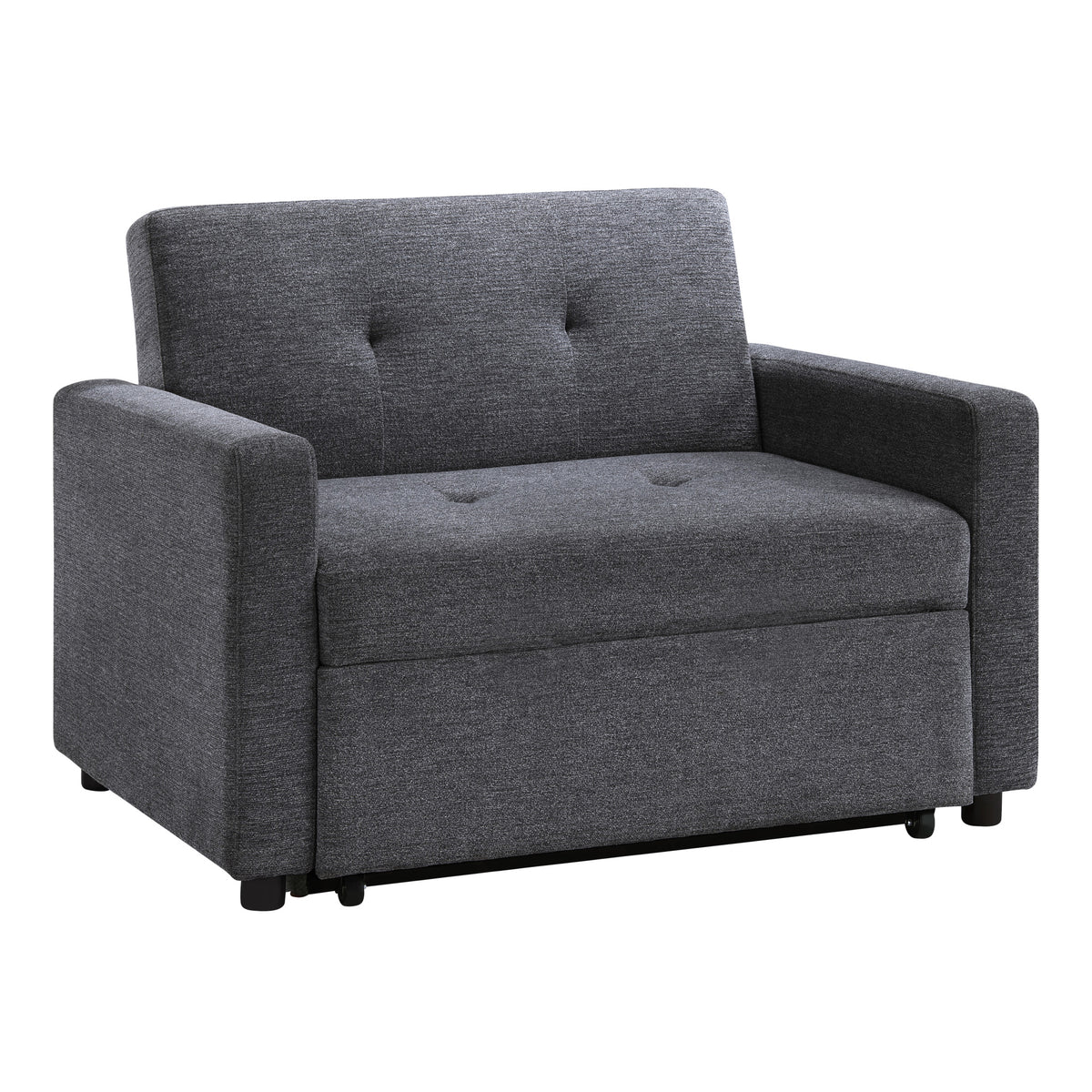 Noah Gray Convertible Sleeper Chair-and-a-Half from Steve Silver - Luna Furniture