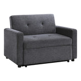 Noah Gray Convertible Sleeper Chair-and-a-Half from Steve Silver - Luna Furniture