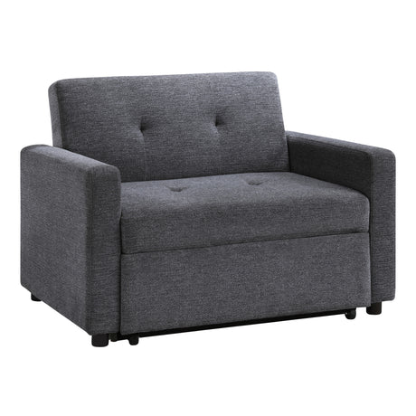 Noah Gray Convertible Sleeper Chair-and-a-Half from Steve Silver - Luna Furniture