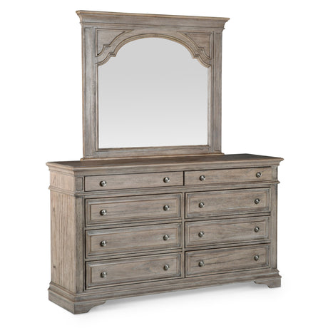 Highland Park-Tan 4-Piece King Set (King Bed/DR/MR/NS) from Steve Silver - Luna Furniture