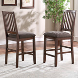 Yorktown Brown Counter Chair, Set of 2