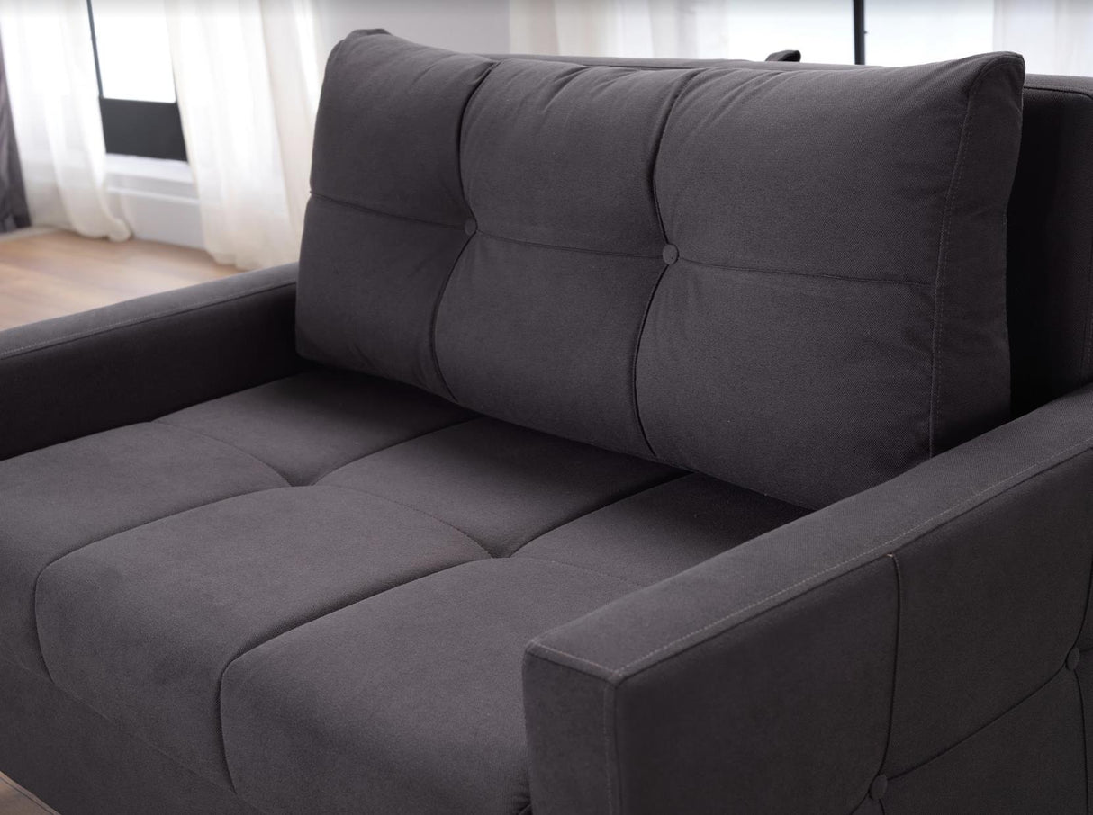 Zigana Charcoal Sleeper Chair And A Half from Bellona - Luna Furniture