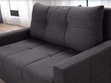 Zigana Charcoal Sleeper Chair And A Half from Bellona - Luna Furniture