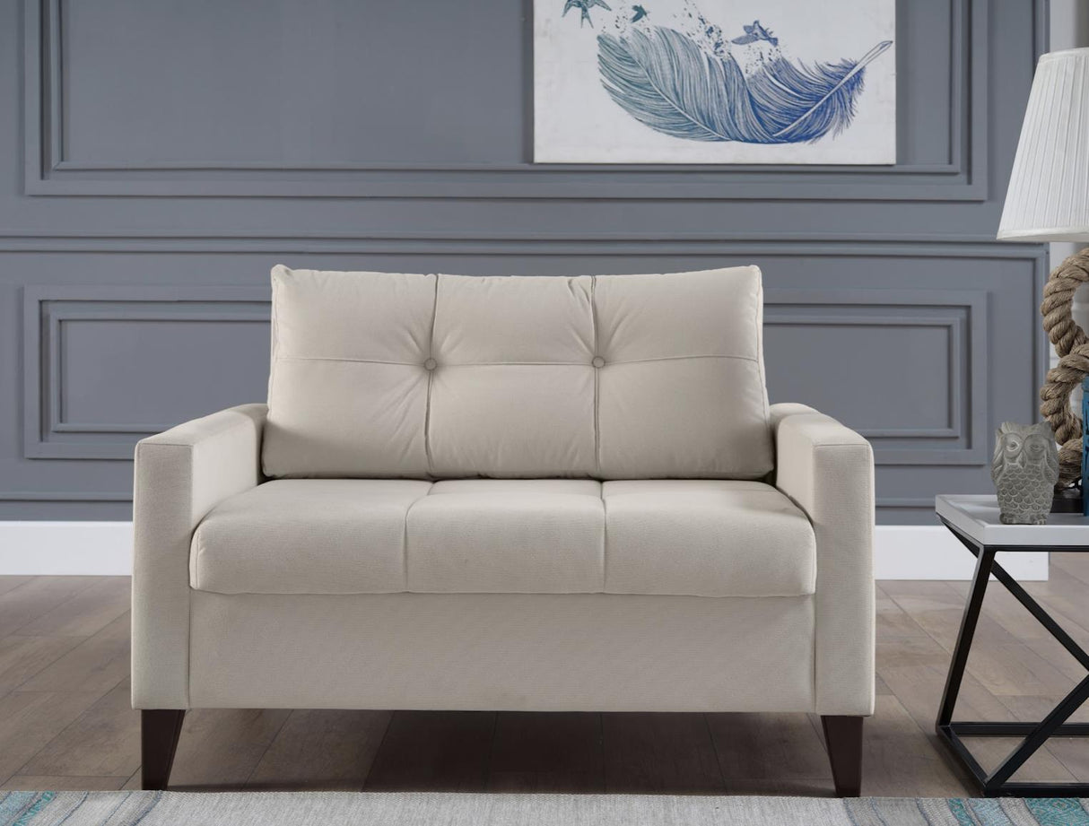 Zigana Cream Sleeper Chair And A Half from Bellona - Luna Furniture