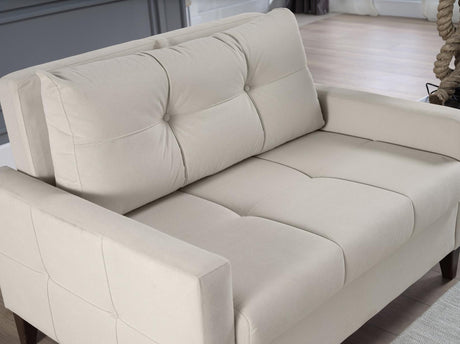 Zigana Cream Sleeper Chair And A Half from Bellona - Luna Furniture