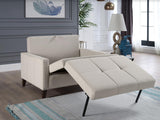 Zigana Cream Sleeper Chair And A Half from Bellona - Luna Furniture