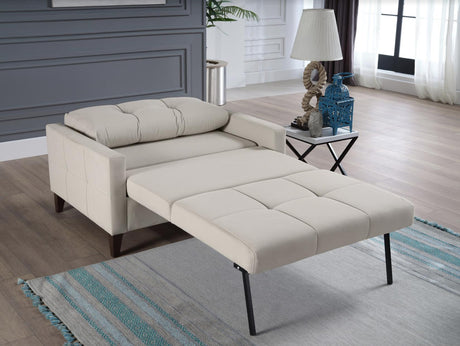 Zigana Cream Sleeper Chair And A Half from Bellona - Luna Furniture
