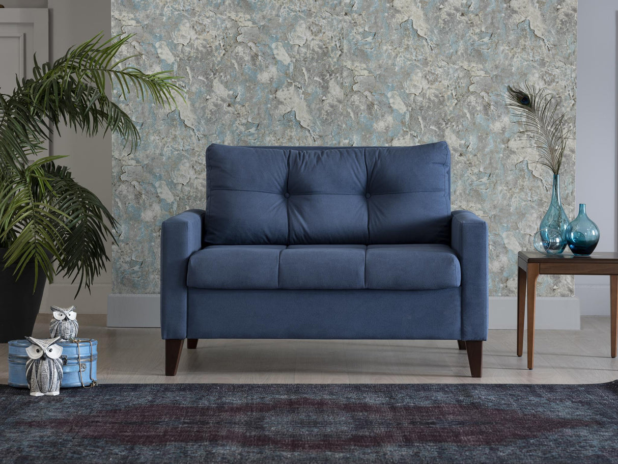 Zigana Indigo Blue Sleeper Chair And A Half from Bellona - Luna Furniture