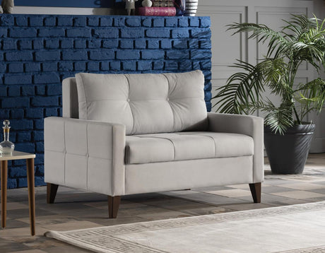 Zigana Light Grey Sleeper Chair And A Half from Bellona - Luna Furniture